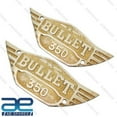thumbnail image 1 of Fits Royal Enfield Bullet 350cc Tool Box Badges Logo Brass Set, 1 of 5