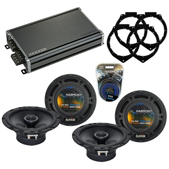 Fits Saturn Outlook 2007-2009 Speaker Replacement Harmony (2) R65 & CXA360.4 Amp
