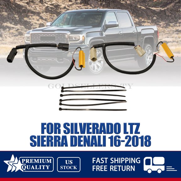Fits Silverado LTZ Sierra Denali 2016-2018 Tail light LED Conversion Harness PNP