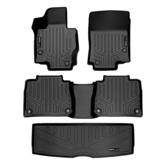 SMARTLINER 3 Rows Custom Fit Floor Liners Compatible with 2021 - 2025 Mercedes-Benz AMG GLE 53 SUV and 7 Passenger (Gasoline)