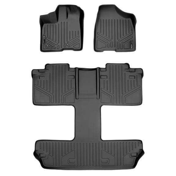 SMARTLINER Custom Fit Floor Mats 3 Rows Toyota Sienna