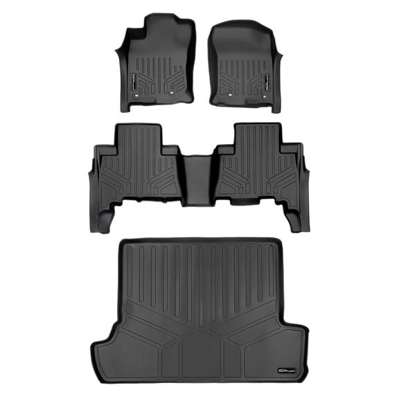 SMARTLINER 3 Rows Custom Fit Floor Liners Compatible with 2013 - 2024 Toyota 4Runner 7 Passenger (Gasoline)
