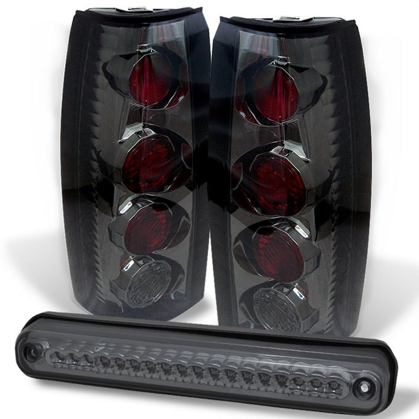 ANZO USA 211155 88-98 CHEVROLET FULL SIZE 3D STYLE/SMOKE TAIL LIGHTS ...