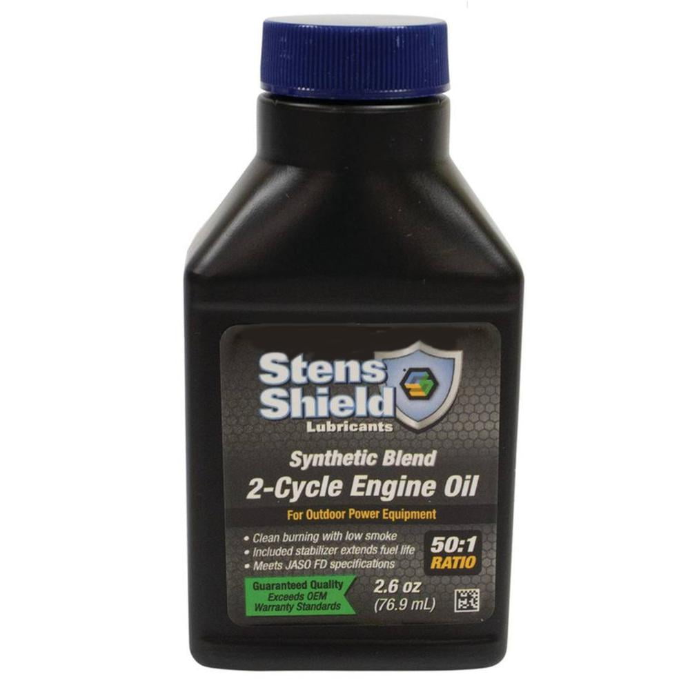 Fits Stens Synthetic Blend 2 Cycle Engine Oil 2.6 Oz Makes 50:1 Ratio Low Smoke