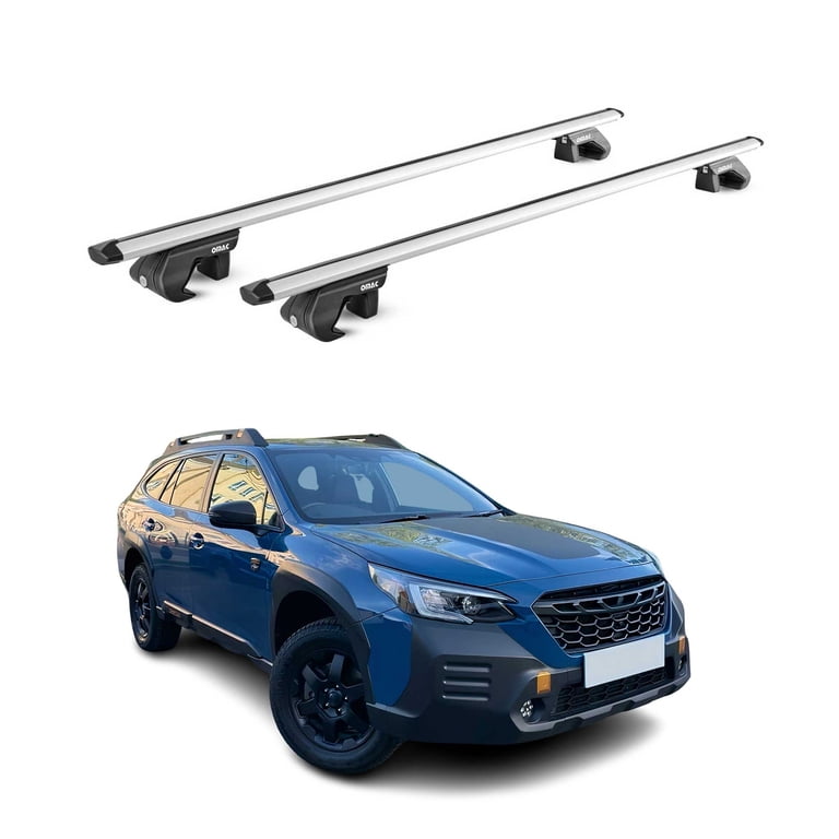 Roof Rack Cross Bars Set to fit Subaru Outback Wilderness 2022 Gray set Roof Rack Cross Bars Set to fit Subaru Outback Wilderness 2022 Gray set
