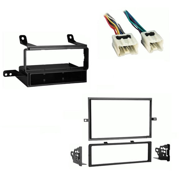 Fits Suzuki Equator Extended Cab 09-11 Multi DIN Harness Radio Dash Kit