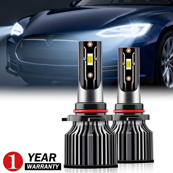 Fits Tesla Model S 2012-2018 9005 LED Headlight Bulbs High&Low Beam Super Bright Halogen Replacement Kit