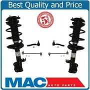 Fits Toyota Corolla 03-08 Front Complete Spring Struts Outer Tie Rods & links