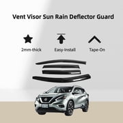 Fits Nissan Murano 2015-2024 Side Window Visor Sun Rain Deflector Guard Thick