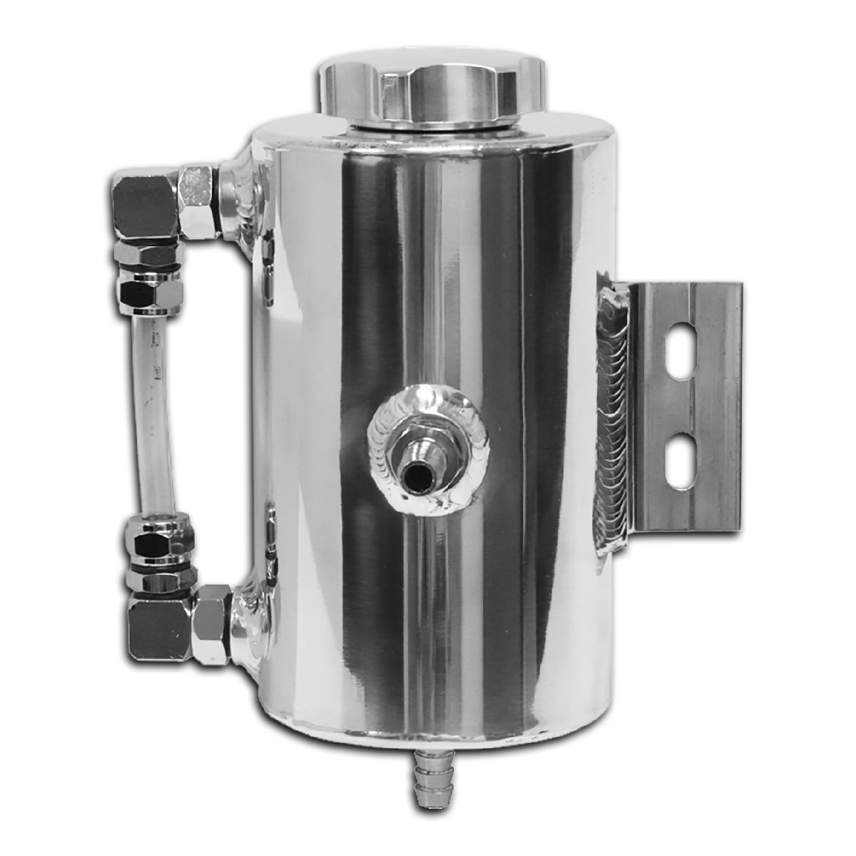 CobraTek Fits Universal Aluminum Power Steering Overflow Recovery Tank