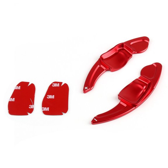 Fits VW Golf 6 MK6 GTI Car Steering Wheel Shift Paddle Shifter Sport Type Red CE