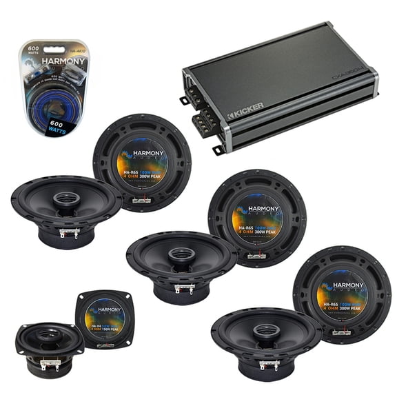 Fits Volkswagen Jetta 1994 OEM Speaker Upgrade Harmony (3) R65 R4 & CXA360.4 Amp