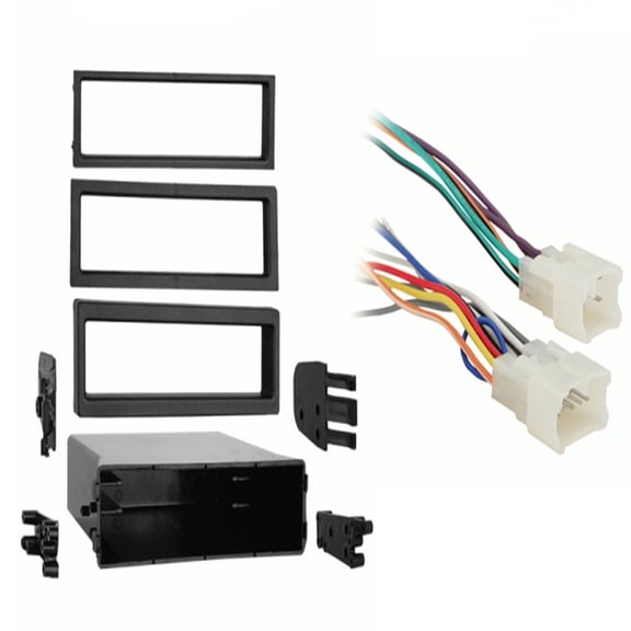 Fits Volkswagen Jetta 1999-2002 Metra Single DIN Dash Kit with Harmony Radio Harness