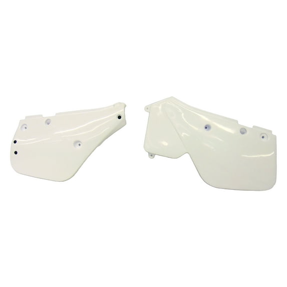 Fits Yamaha 1986 87 88 89 1990 YZ 490 YZ490 White Side Covers Panels Plastics