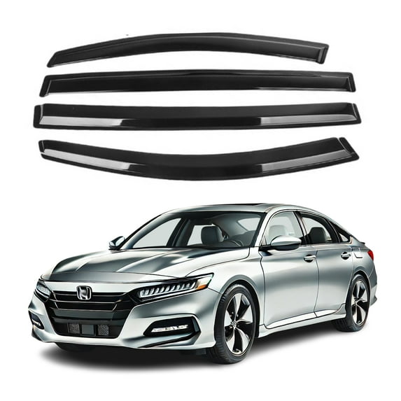 Fits for Accord 2018+ Acrylic Side Window Visor Sun Rain Deflector Guard 2mm Thickened