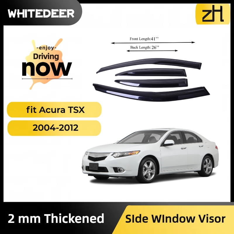 Fits for Acura TSX 0412 Acrylic Side Window Visor Sun Rain Deflector