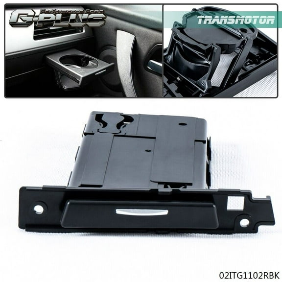 Fits for BMW E90 E91 E92 E93 Right Passenger Side Retractable Cup Holder Black -
