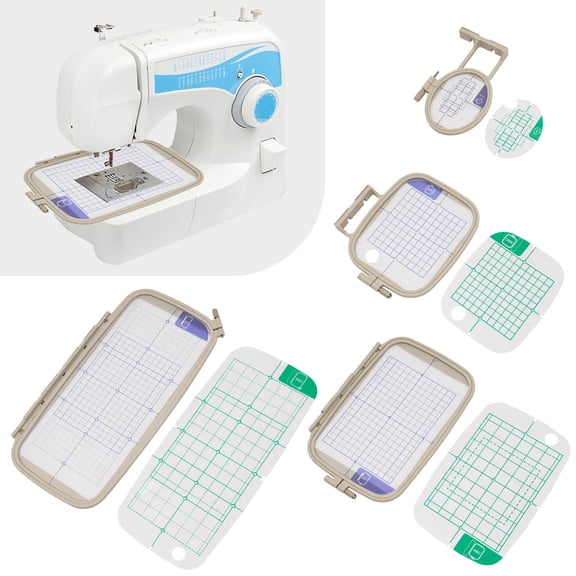 Fits for Brother SE1800 SE625 Machine Tool Durable 4pcs Embroidery Hoops Set