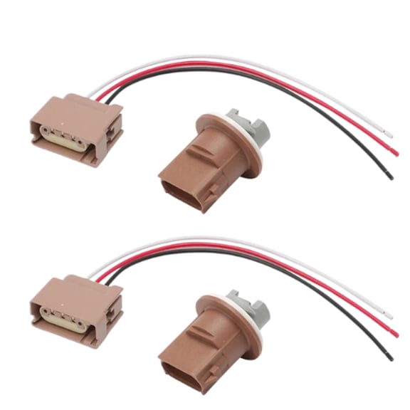 2x Ford Headlight Tail Turn Signal Socket w/ Pigtail Brake & Parking Light