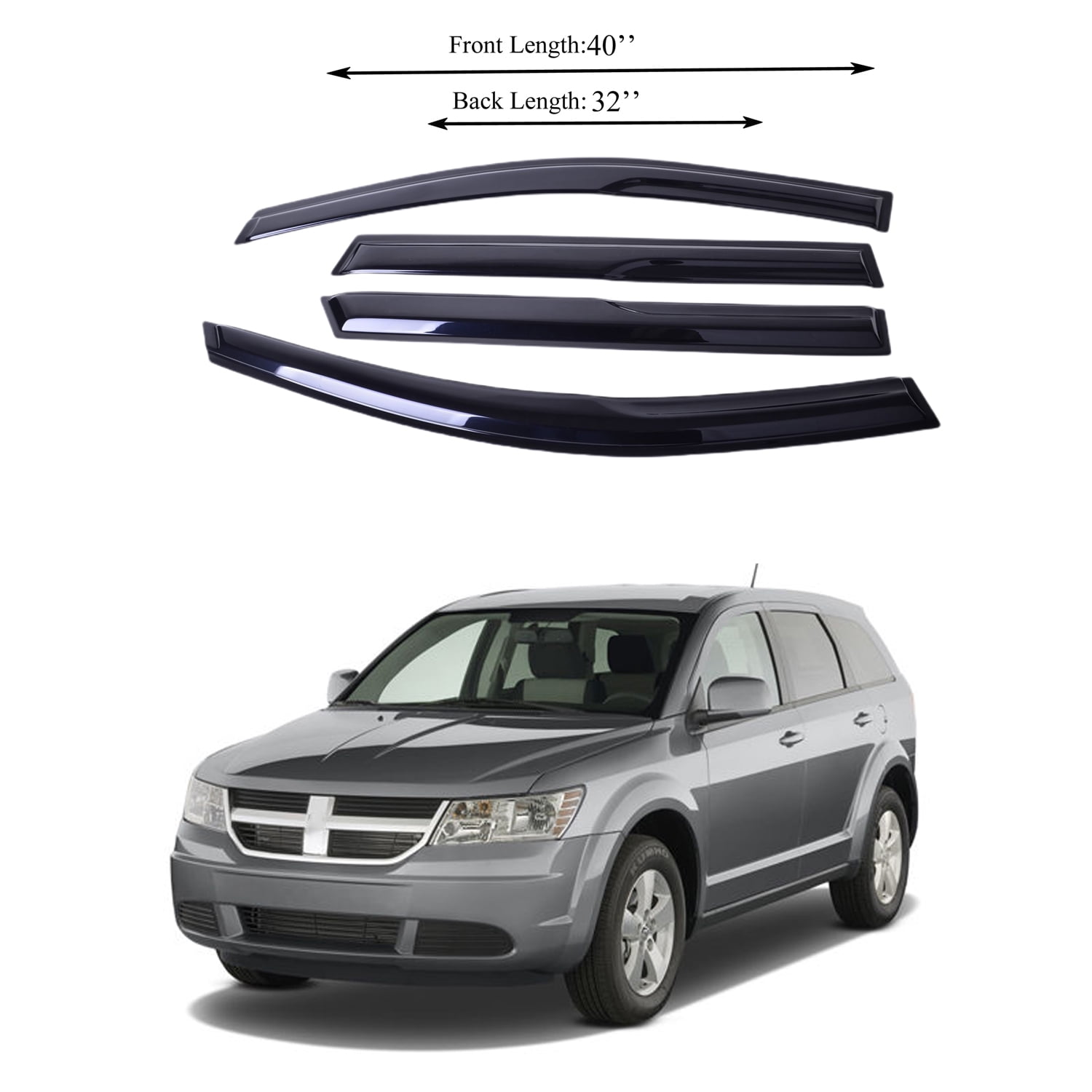 Rain guards for 2018 dodge journey outlet