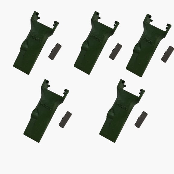 Fits for V17 17SYL V17SYL Bucket Digging Teeth/Tooth with V13/17PN Flex Pins for Mini Excavator Backhoe Loader Set of 5