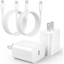 Fits iPhone 14 13 12 11 Fast Charger USB C Wall Charger [2-Pack] 6FT Fast Charging Cable Compatible with iPhone 14/14 Pro/14 Pro Max/iPhone 13/12/11/X/8/7/6/iPad Pro/Mini/AirPods