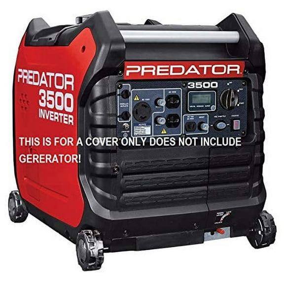 Fits the Harbor Freight Predator Inverter 3500 watt Generator Cover Custom Fit (BLACK)
