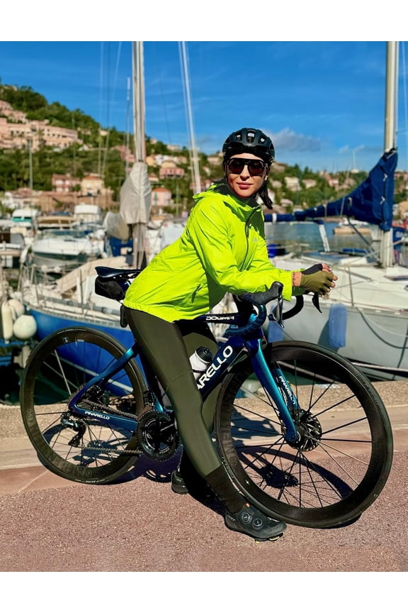 FitsT4 Sports Women's Cycling Running Jackets Lightweight Windproof Bike Windbreaker Reflective with Hooded