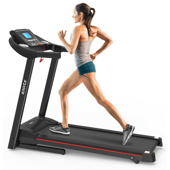 Fitshow App Home Foldable Treadmill with Incline, Folding Treadmill for Home Workout, Electric Walking Running Treadmill Machine 5" LCD Screen 250 LB Capacity Bluetooth Music