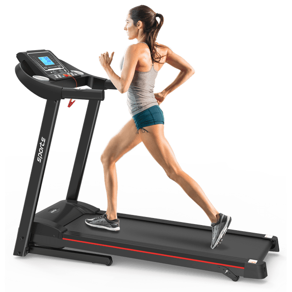 Fitshow App Home Foldable Treadmill with Incline, Folding Treadmill for Home Workout, Electric Walking Running Treadmill Machine 5" LCD Screen 250 LB Capacity Bluetooth Music