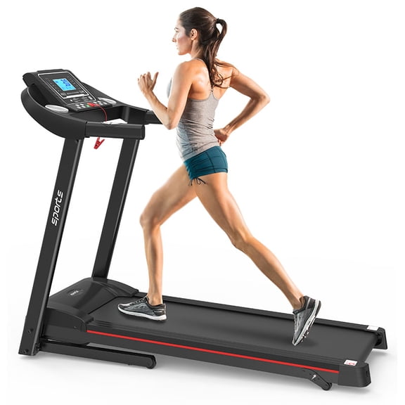 Fitshow App Home Foldable Treadmill with Incline, Folding Treadmill for Home Workout, Electric Walking Running Treadmill Machine 5" LCD Screen 250 LB Capacity Bluetooth Music