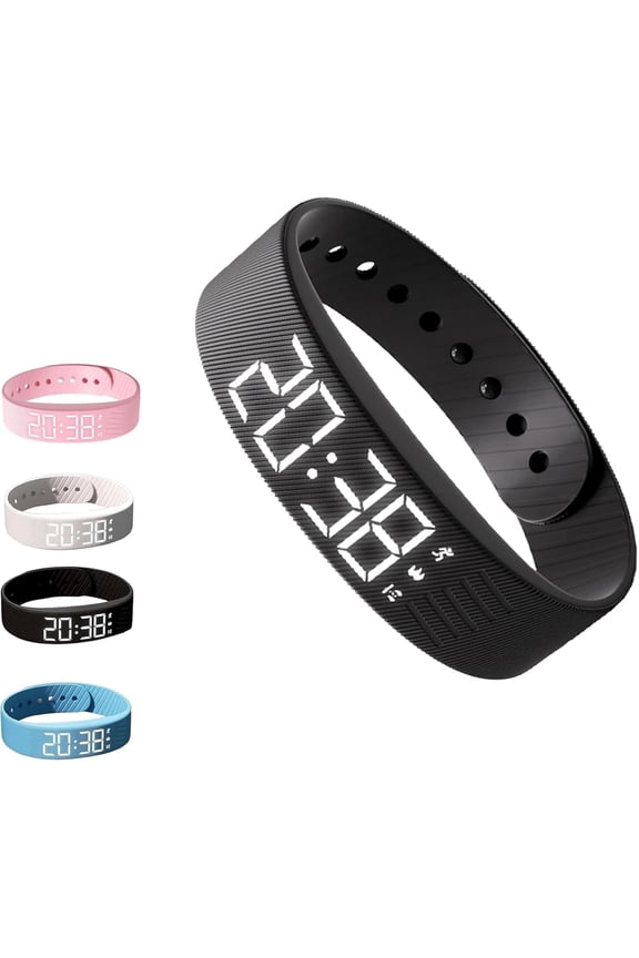 Fitsleeps Alarm Clock Watch, 2025 New Fitsleeps Alarm Bracelet, Silent Vibrating Alarms Reminder Watch, 100% Wake-Up Alarm - Pro Version, Snooze Free Smart Watches for Men and Women