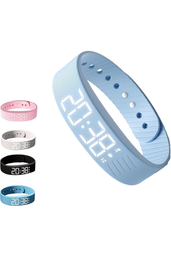 Fitsleeps Alarm Clock Watch, 2025 New Fitsleeps Alarm Bracelet, Silent Vibrating Alarms Reminder Watch, 100% Wake-Up Alarm - Pro Version, Snooze Free Smart Watches for Men and Women