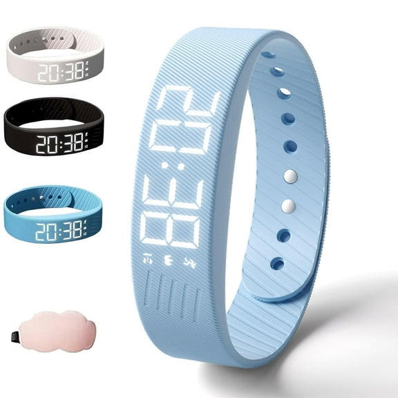 Fitsleeps Alarm Clock Watch, Fitsleeps Alarm Bracelet, Smart Alarm for Heavy Sleepers & Habit Breakers Vibrating Alarm Reminder Watch, Snooze Free Smart Watches for Men and Women