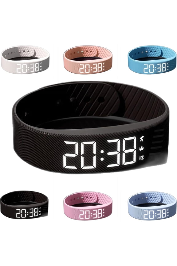 Fitsleeps Watch, Fitsleeps Alarm Bracelet Silent Vibration Wake-Up Wristband for Deep Sleepers, Snooze-Free Smart Watch for Men and Women