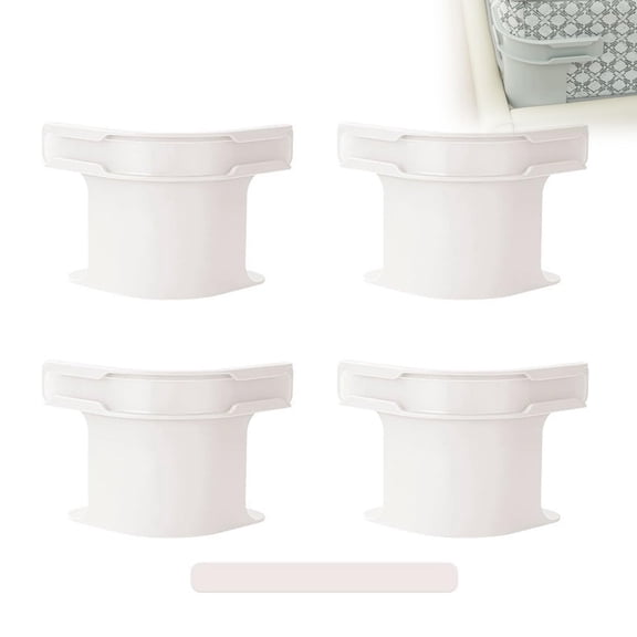 Fitted Bed Sheet Holders Firm Sheet Grip with Invisible Strips - No More Loose Bedding, Universal Fit, Easy Installation (White 4PCS)