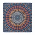 thumbnail image 1 of Fitted Bohemian Style Square Table Cover 34x34 Inch, Elastic Hem Tablecloth for Card Tables and Kitchen Dining Areas, 1 of 6