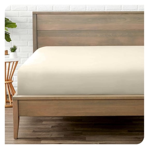 Fitted Bottom Sheet Split Head Flex King Size - Premium 1800 Microfiber - Ultra-Soft Hotel Luxury - Deep Pocket - Durable - Long Lasting (Split Head Flex King, Sand)