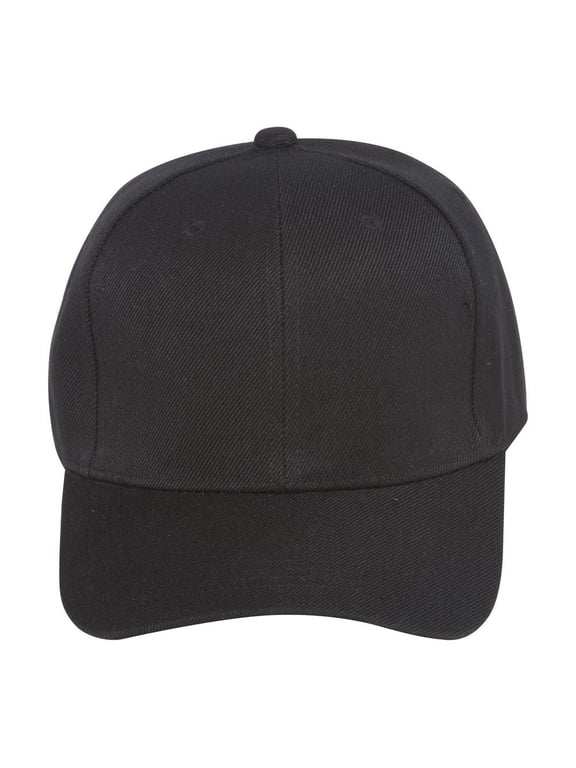 Fitted Cap-Black, 7 1/8