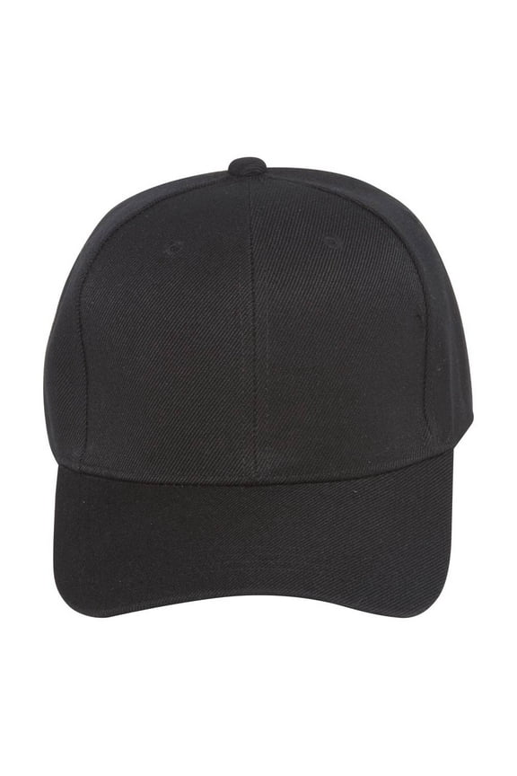 Fitted Cap-Black, 7 3/8