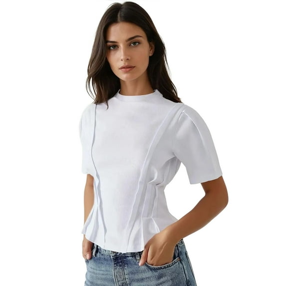 Fitted Crew Neck T-Shirt