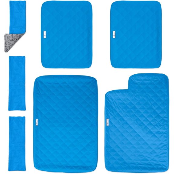 Fitted Fleece Liners for Double Unit Small Animal Cage Blue