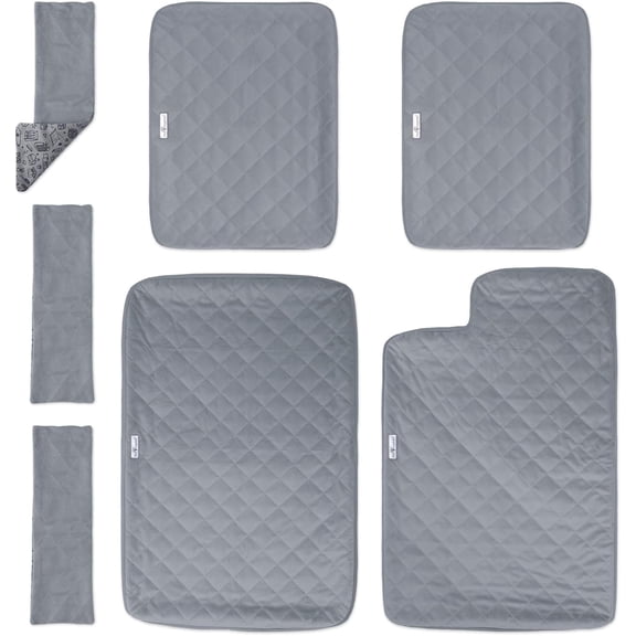 Fitted Fleece Liners for Double Unit Small Animal Cage Gray