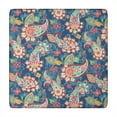 thumbnail image 1 of Fitted Floral Square Tablecloth 34x34 Inch with Elastic Edging, Bohemian Style Cover for Card Tables and Patio Dining, 1 of 6