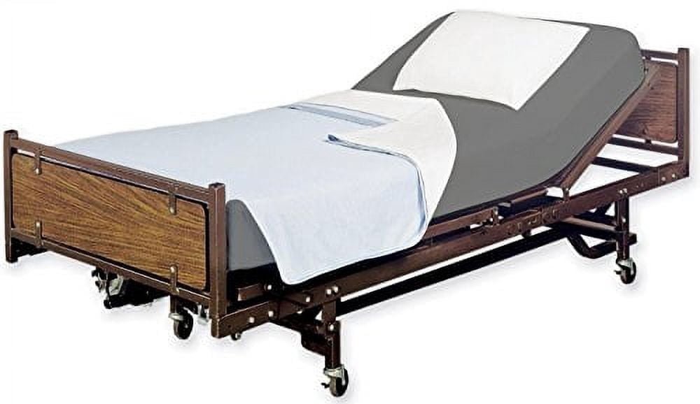 Fitted Hospital Bed Sheet, Twin Extra-Long 36"X80"X10" Soft and Comfy 100% Cotton (Twin XL, Grey) by Crescent Bedding