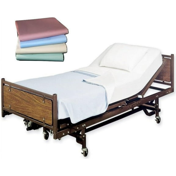 Fitted Hospital Bed XL, Deluxe Hospital Bed Sheet Set - 36X80X9 Hospital Bed Sheet Set, 5 Colors Bone