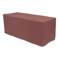 thumbnail image 1 of Fitted Polyester Rectangular Table Cover 6ft - Mauve, 1 of 1