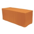 thumbnail image 1 of Fitted Polyester Rectangular Table Cover 8ft - Orange, 1 of 1