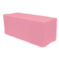 thumbnail image 1 of Fitted Polyester Rectangular Table Cover 8ft - Pink, 1 of 1
