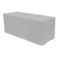 thumbnail image 1 of Fitted Polyester Rectangular Table Cover 8ft - Silver, 1 of 1